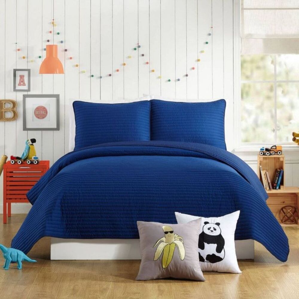 2Pc Twin Astor Kids' Quilt Set Blue - Urban Playground